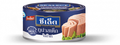 TUNA STEAK IN SPRING WATER 165 GRM. ปลาทูน่าสเต็กในน้ำแร่