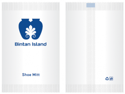 AMENITY SCREEN LOGO/HOTEL SHOE MITT สกรีนโลโก้ซองใส่รองเท้านวม