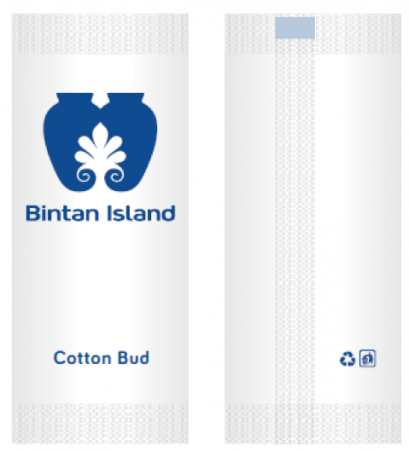 AMENITY SCREEN LOGO/HOTEL COTTON BUD สกรีนโลโก้ซองใส่สำลีก้าน