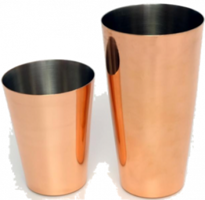 บอสตันเชคเกอร์สเตนเลสเคลือบผิวทองแดง  28 ออนซ์ + 18 ออนซ์ Manhattan Cocktail Shaker