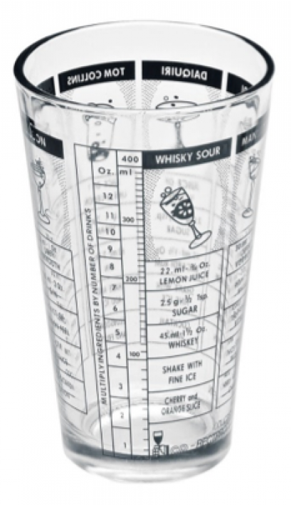 แก้วผสมเครื่องดื่มพิมพ์สูตร Manhattan Cocktail Shaker