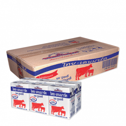 Thai-Denmark Milk UHT  ไทย-เดนมาร์ค นมยูเอชที รสจืด