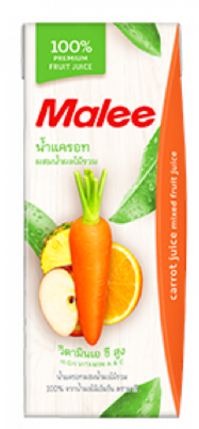 CARROT WITH MIXED FRUIT JUICE 200 ML. น้ำแครอท