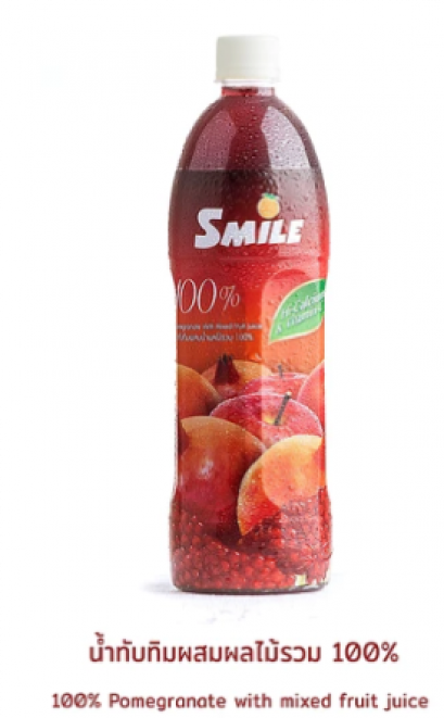 น้ำทับทิมผสมผลไม้รวม 100% Pomeganate with Mixed Fruit Juice
