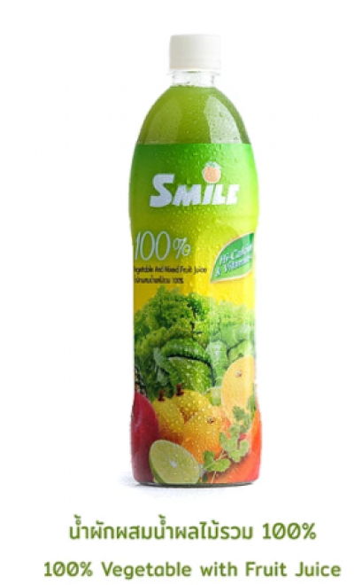 น้ำผักผสมน้ำผลไม้รวม 100% Vegetable with Mixed Fruits Juice