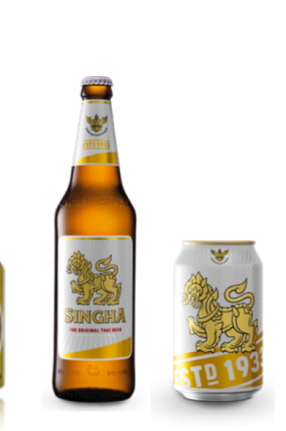 SINGHA BEER can / bottle เบียร์สิงห์ กระป๋อง/ขวด	