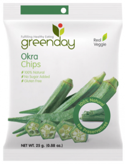 Okra Fruit Chips 25 GR. ขนมกระเจี๊ยบแดงตากแห้ง
