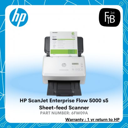 HP ScanJet Enterprise Flow 5000 s5 Sheet-feed Scanner
