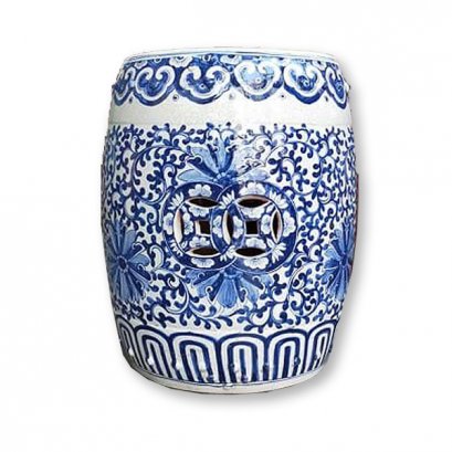 กี๋กระเบื้องสตูลจีนลายครามฟ้าขาว