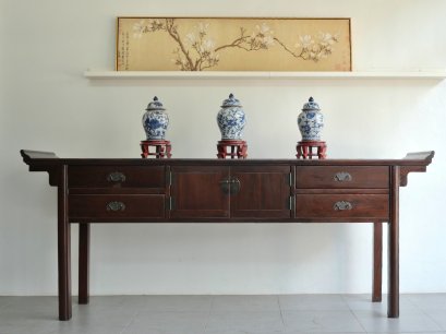 big wooden Chinese console table for home decoration
