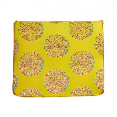 เบาะรองนั่งสีเหลืองแบบจีน