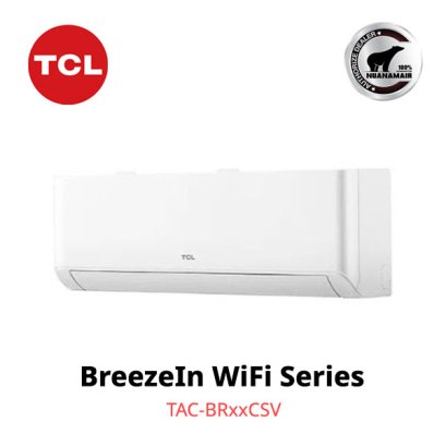 TAC-BR10CSV แอร์ TCL BreezeIN Wi-Fi 9,200 BTU. AI Inverter น้ำยา R32 พร้อมบริการติดตั้ง