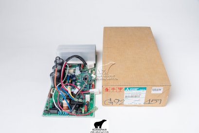 E22G92451 แผงบอร์ดคอยล์ร้อนแอร์มิตซู (อินเวอร์เตอร์) รุ่น MUZ-SGH18