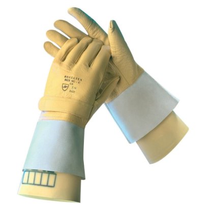 016-ถุงมือหนังสวมทับถุงมือยางกันไฟฟ้า