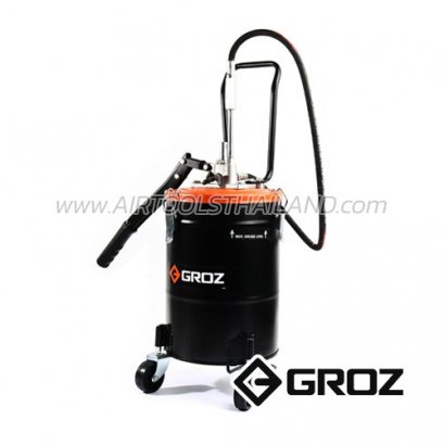 GROZ X-10 ถังอัดจารบีแบบมือโยก 10 กก. (มีล้อ)