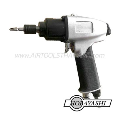 C-HB-ASP-08 ไขควงลมทรงปืนรุ่นงานหนัก ขนาดปากจับ 6.35 มม. แรงบิดสูงสุง 200NM. ความเร็วรอบ 8500RPM HOBAYASHI