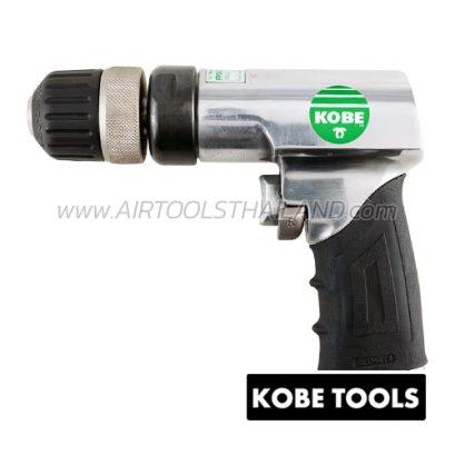 KBE2702152K สว่านลมทรงปืน 10 มม. (3/8") เหมาะสำหรับงานเจาะและขันสกรู ด้ามจับแบบคอมโพสิต จับถนัดมือ สำหรับงานหนัก REVERSIBLE PISTOL DRILL "KOBETOOLS" สินค้าประเทศอังกฤษ