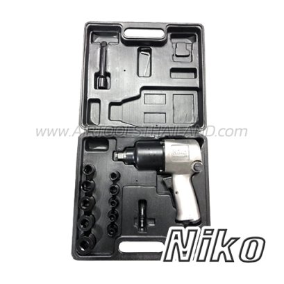 NIKO-101 บล็อกลม (SQ.DR.1/2") แกนเพลา 1/4" NPT (8000 RPM) NIKO AIR IMPACT WRENCHES