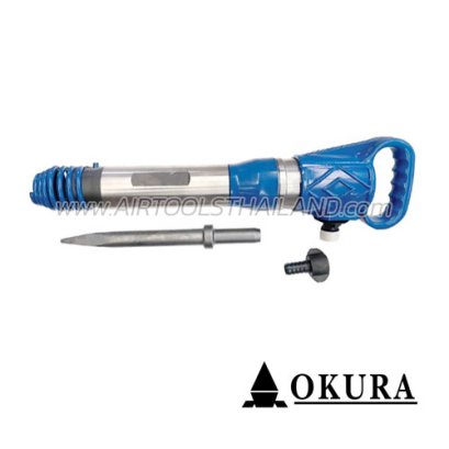 G10 (G10A) เครื่องสกัดลม (เครื่องแย็กลม) ความถี่กระแทก 16HZ /43J น้ำหนัก 10 กก. ตัวใหญ่ พร้อมดอกสกัด 1 ดอก (ใช้กับดอกกลม/แหลมได้) OKURA