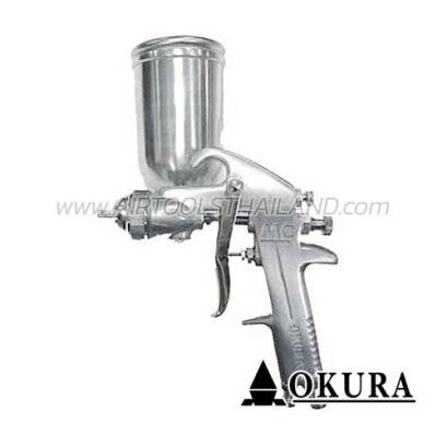 MC-100G กาพ่นสีใช้ลม กระป๋องบน ขนาดปาก 2.0 มม. 400CC ความจุลม 195 ลิตร/นาที OKURA