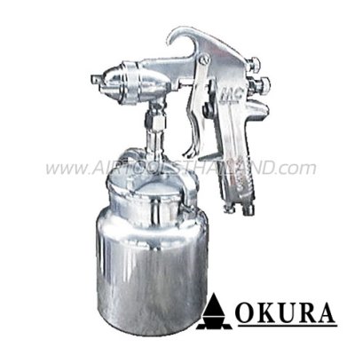 MC-100S กาพ่นสีใช้ลม AIR SPRAY GUN ขนาดปาก 2.0 มม. 1000CC ความจุลม 165 ลิตร/นาที OKURA