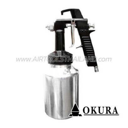 OK-112 กาพ่นสีใช้ลม กระป๋องล่าง ขนาดปาก 1.3 มม. จุ 1000CC OKURA