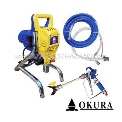 OK-400 ปั๊มพ่นสีไฟฟ้าแอร์เลส (ไม่มีน้ำผสม) 800 วัตต์ 220V OKURA