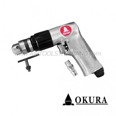 C-OK-RAD38 สว่านลมปรับซ้าย-ขวา (SQ.DR.3/8") 1800 rpm OKURA