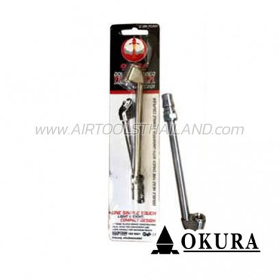 C-OK-TC201 หัวเติมลมยาวพร้อมข้อต่อคอปเปอร์ 6.5 นิ้ว OKURA