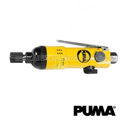 AT-4060 ไขควงลม 1/4" / 2 หุน ความเร็วรอบ 11000 RPM แรงบิด 25 FTLBS ท่อลมเข้า 1/4" แรงดันลม 90 PSI ใช้กับดอกไขควง 6 เหลี่ยม พูม่า "PUMA"