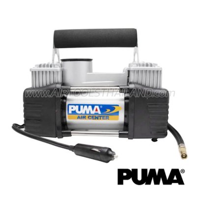 CD-6012V ปั๊มลมรถยนต์มินิพูม่า 12V / 18A ปริมาณลม 60 ลิตร/นาที แรงดันสูงสุด 10 บาร์ เหมาะสำหรับติดรถยนต์ พกพาสะดวก พูม่า PUMA