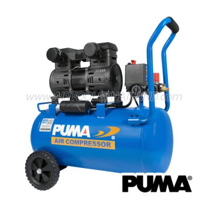 FORCE-35 ปั๊มลมไร้น้ำมันพูม่า (ออยล์ฟรี) OIL-FREE ความจุถัง 35 ลิตร 1450W มอเตอร์ทองแดง รอบมอเตอร์ 2850 RPM พูม่า PUMA
