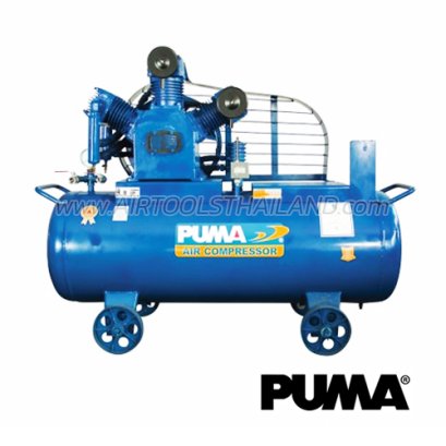 OL-150 ปั๊มลมไร้น้ำมันพูม่า OIL-LESS ความจุถัง 520 ลิตร 15 แรงม้า 3 ลูกสูบ แรงดัน 8 บาร์ ปริมาณลม 1913 ลิตร/นาที (ไม่รวมมอเตอร์) พูม่า PUMA