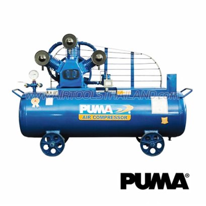 OL-75 ปั๊มลมไร้น้ำมันพูม่า OIL-LESS ความจุถัง 315 ลิตร 7.5 แรงม้า 3 ลูกสูบ แรงดัน 8 บาร์ ปริมาณลม 991 ลิตร/นาที (ไม่รวมมอเตอร์) พูม่า PUMA