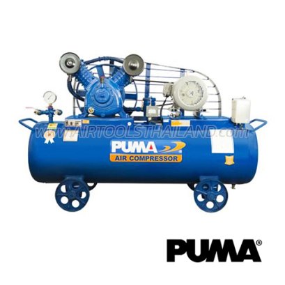 PP275-PPM380V ปั๊มลมพูม่าระบบสายพาน 7.5 แรงม้า 380V 2 ลูกสูบ ถังลมจุ 315 ลิตร ปริมาณลม 1280 ลิตร/นาที พูม่า PUMA