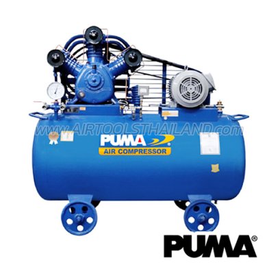 PP320-PPM380V ปั๊มลมพูม่าระบบสายพาน 20 แรงม้า 380V 3 ลูกสูบ ถังลมจุ 700 ลิตร ปริมาณลม 3000 ลิตร/นาที พูม่า PUMA
