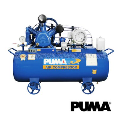 TPP-50 ปั๊มลมพูม่าแรงดันสูง TWO-STAGE ขนาด 5 แรง ถังลม 260 ลิตร 3 ลูกสูบ ปริมาณลม 651 ลิตร/นาที พูม่า PUMA