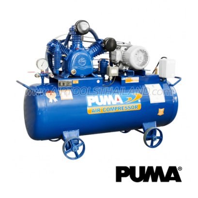 TPP-50P ปั๊มลมพูม่าแรงดันสูง TWO-STAGE ขนาด 5 แรง ถังลม 315 ลิตร 3 ลูกสูบ ปริมาณลม 651 ลิตร/นาที พูม่า PUMA