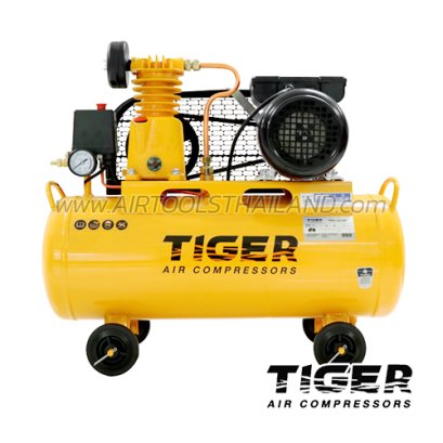 TGA1-36M ปั๊มลมสายพาน ถังลม 36 ลิตร 1/4 HP มอเตอร์ 1 HP 220V ไทเกอร์ TIGER