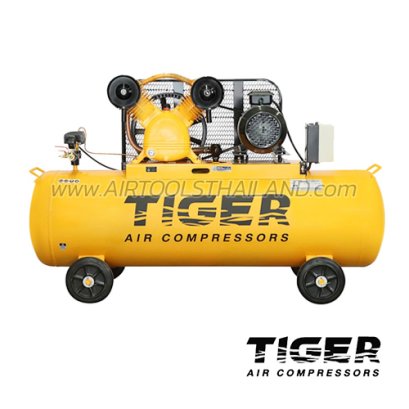TGA25-270M ปั๊มลมสายพาน ถังลม 270 ลิตร 5 HP มอเตอร์ 5.5 HP 380V ไทเกอร์ TIGER
