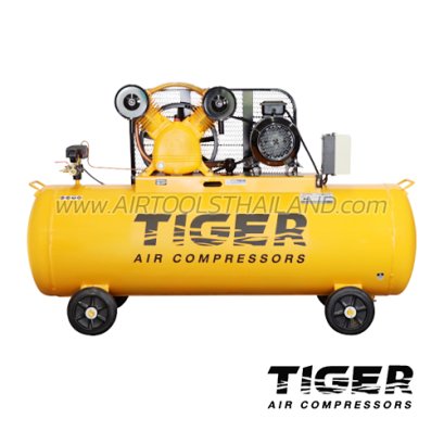 TGA25-340M ปั๊มลมสายพาน ถังลม 340 ลิตร 5 HP มอเตอร์ 5.5 HP 380V ไทเกอร์ TIGER