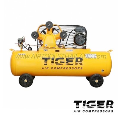TGA33-150M ปั๊มลมสายพาน ถังลม 150 ลิตร 3 HP มอเตอร์ 4 HP 220V ไทเกอร์ TIGER