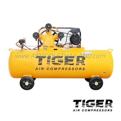 TGA33-270M ปั๊มลมสายพาน ถังลม 270 ลิตร 3 HP มอเตอร์ 4 HP 220V ไทเกอร์ TIGER