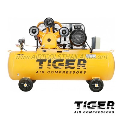 TGA375-270M ปั๊มลมสายพาน ถังลม 270 ลิตร 7.5 HP มอเตอร์ 7.5 HP 380V ไทเกอร์ TIGER