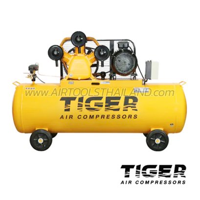 TGA375-340M ปั๊มลมสายพาน ถังลม 340 ลิตร 7.5 HP มอเตอร์ 7.5 HP 380V ไทเกอร์ TIGER