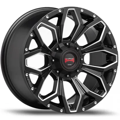 Max-11 20x9 ET 20 PCD 6x130 CB 74.5 Black/Laser Text/Edge Spoke Ball Cut