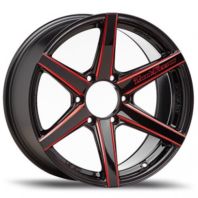 RTH Road & Terrain 20x9.5 ET 20 PCD 6x139.7 CB 106.1 Black/Edge Spoke Ball Cut/Laser Text/Gloss Red