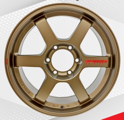 TE37 E-Ban 18x8 ET 20 PCD 6x139.7 สีน้ำตาล