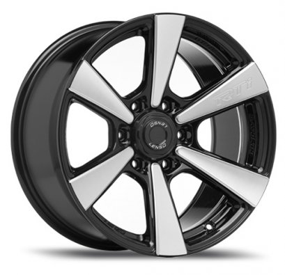 RTI 20x9 ET 20 PCD 6x139.7 CB 106.1 Black/Full Face V Polish/Edge Spoke