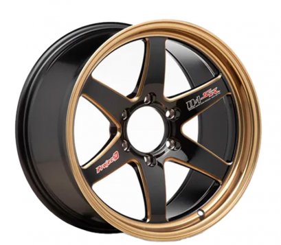 SPEC-R 18x9.5 ET 5 PCD 6x139.7 CB 106 Black/Mirror Lip polish/Edge Spoke Ball Cut/Laser Text/Copper Gloss clear